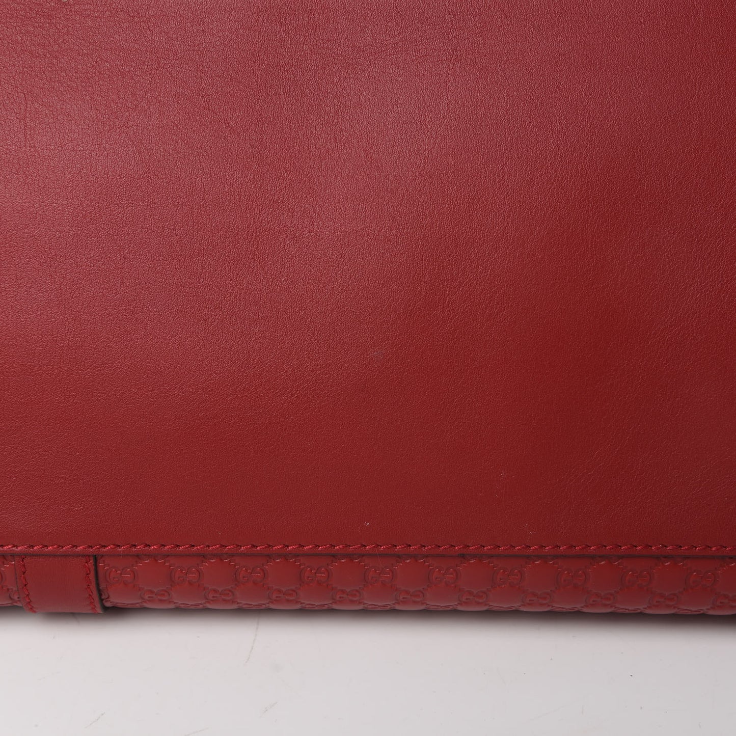 Soft Microguccissima Large Dome Satchel Red