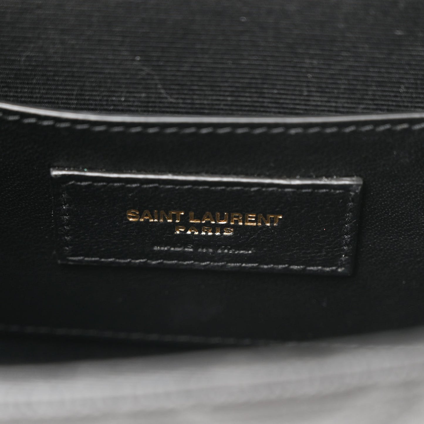 Grain De Poudre Textured Mixed Matelasse Triquilt Small Monogram Satchel Black