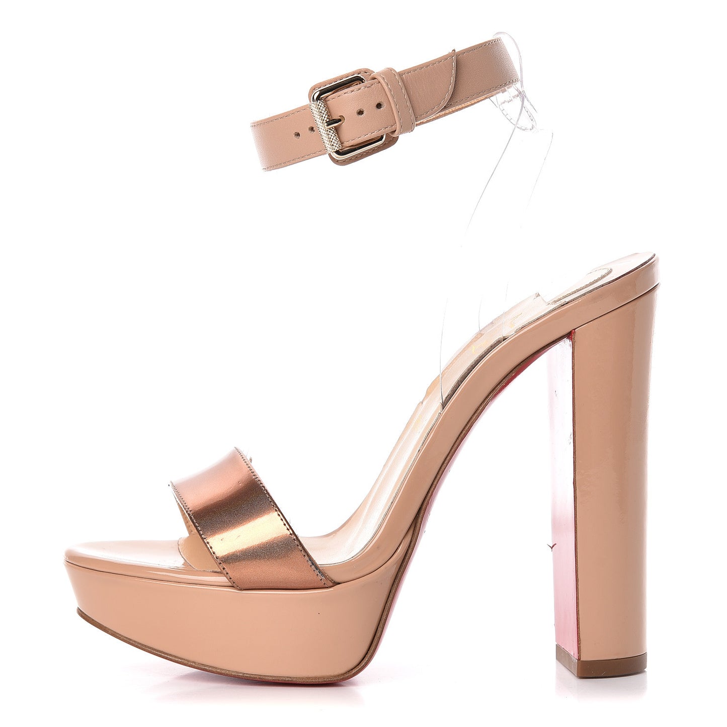 Metallic Patent PVC Cherrysandal 140 Platform Sandals 36.5 Doudou