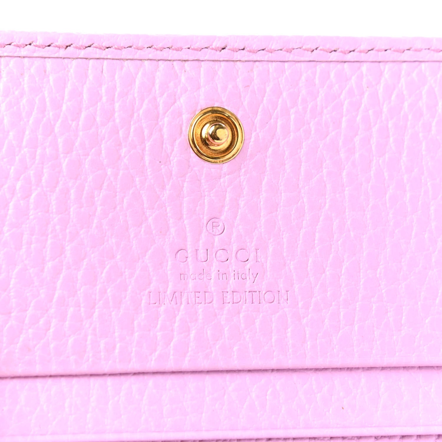 Gucci Dollar Calfskin Bosco Card Case Wallet Malva 6 of 7