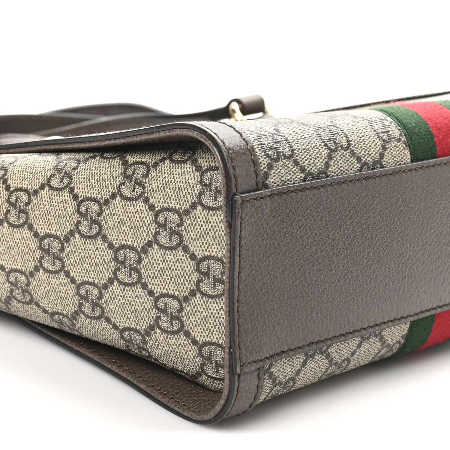 Gucci GG Supreme Monogram Small Ophidia Tote Bag Brown 9 of 10