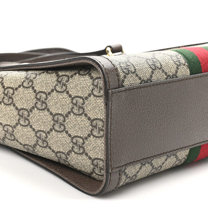 Gucci GG Supreme Monogram Small Ophidia Tote Bag Brown 9 of 10