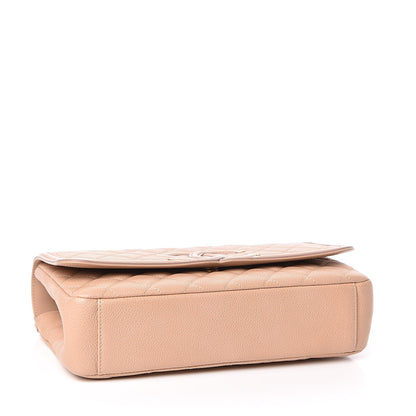 Chanel Caviar Quilted Medium CC Filigree Flap Beige 4 of 10