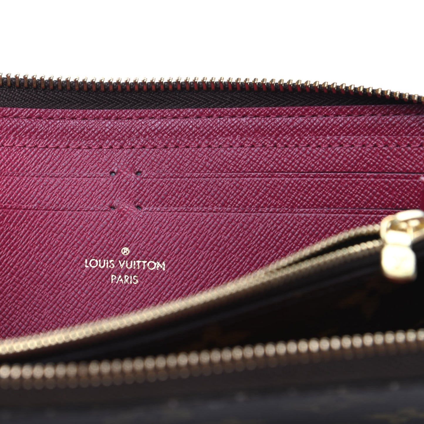 Monogram Clemence Wallet Fuchsia