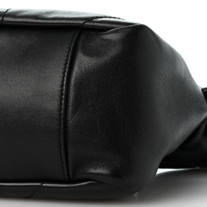 Saint Laurent Lambskin Matelasse Monogram Medium Jamie Shoulder Pouch Bag Black 10 of 12