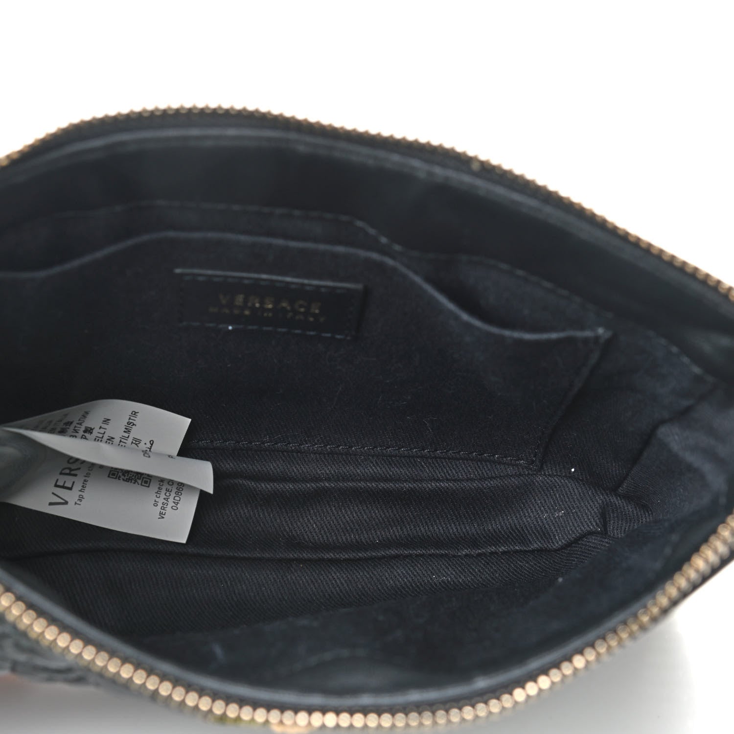 Versace Nappa Barocco Quilted Vanitas Chain Crossbody Bag Black 5 of 12