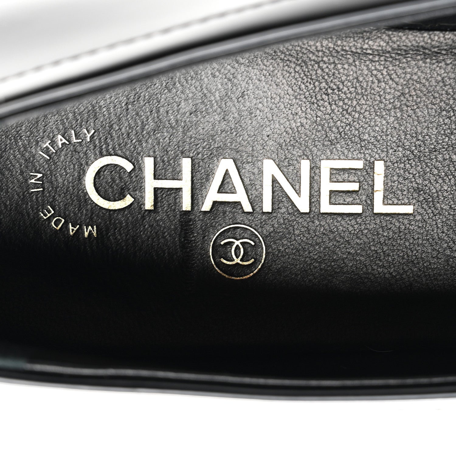Chanel Shiny Calfskin Quilted CC Mocassin Loafers 41 Black 7 of 10
