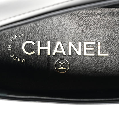 Chanel Shiny Calfskin Quilted CC Mocassin Loafers 41 Black 7 of 10