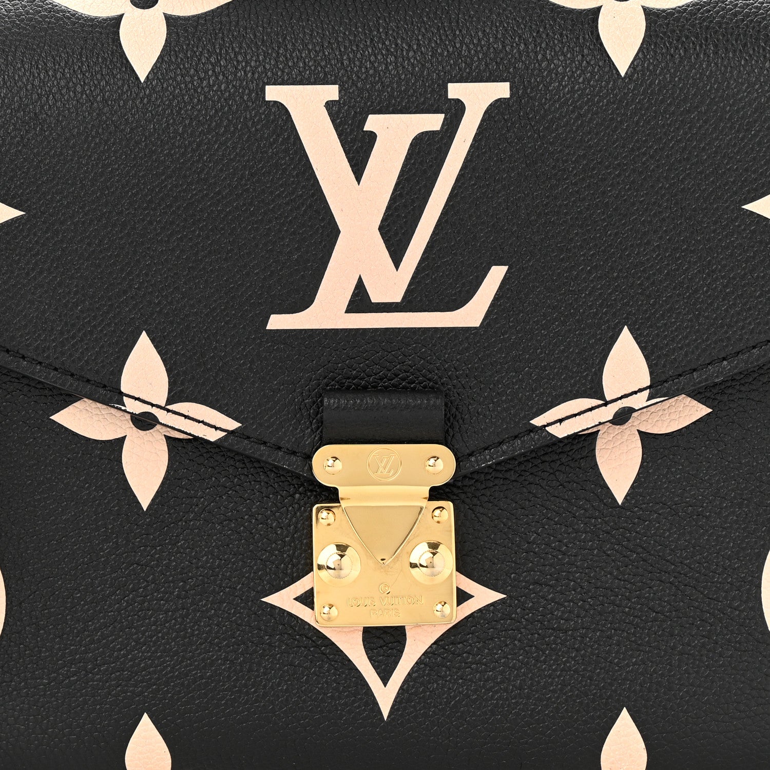 Louis Vuitton Empreinte Monogram Giant Pochette Metis Black Beige 7 of 12
