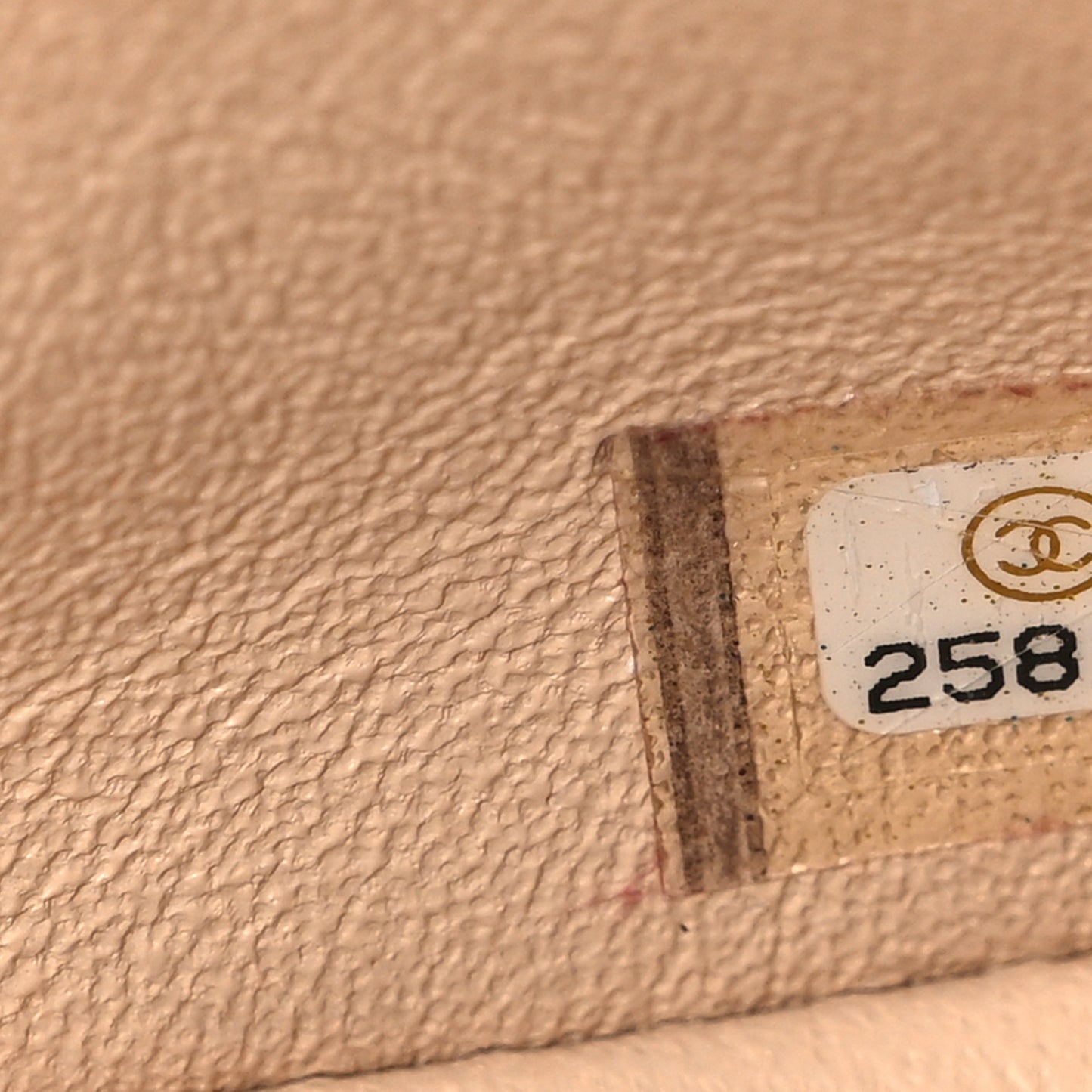 Caviar Quilted Jumbo Double Flap Beige