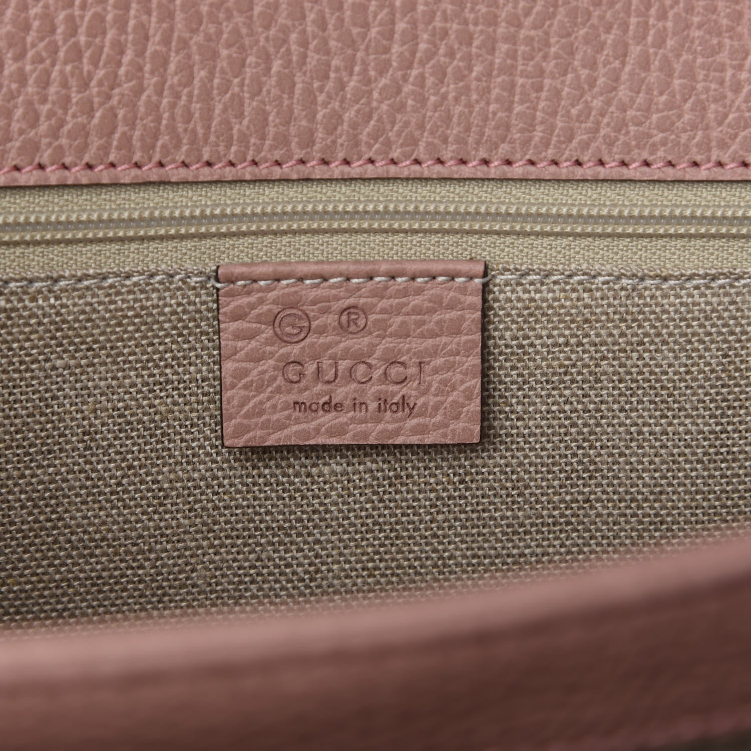 Gucci Dollar Calfskin Interlocking G Shoulder Bag Soft Pink 7 of 8