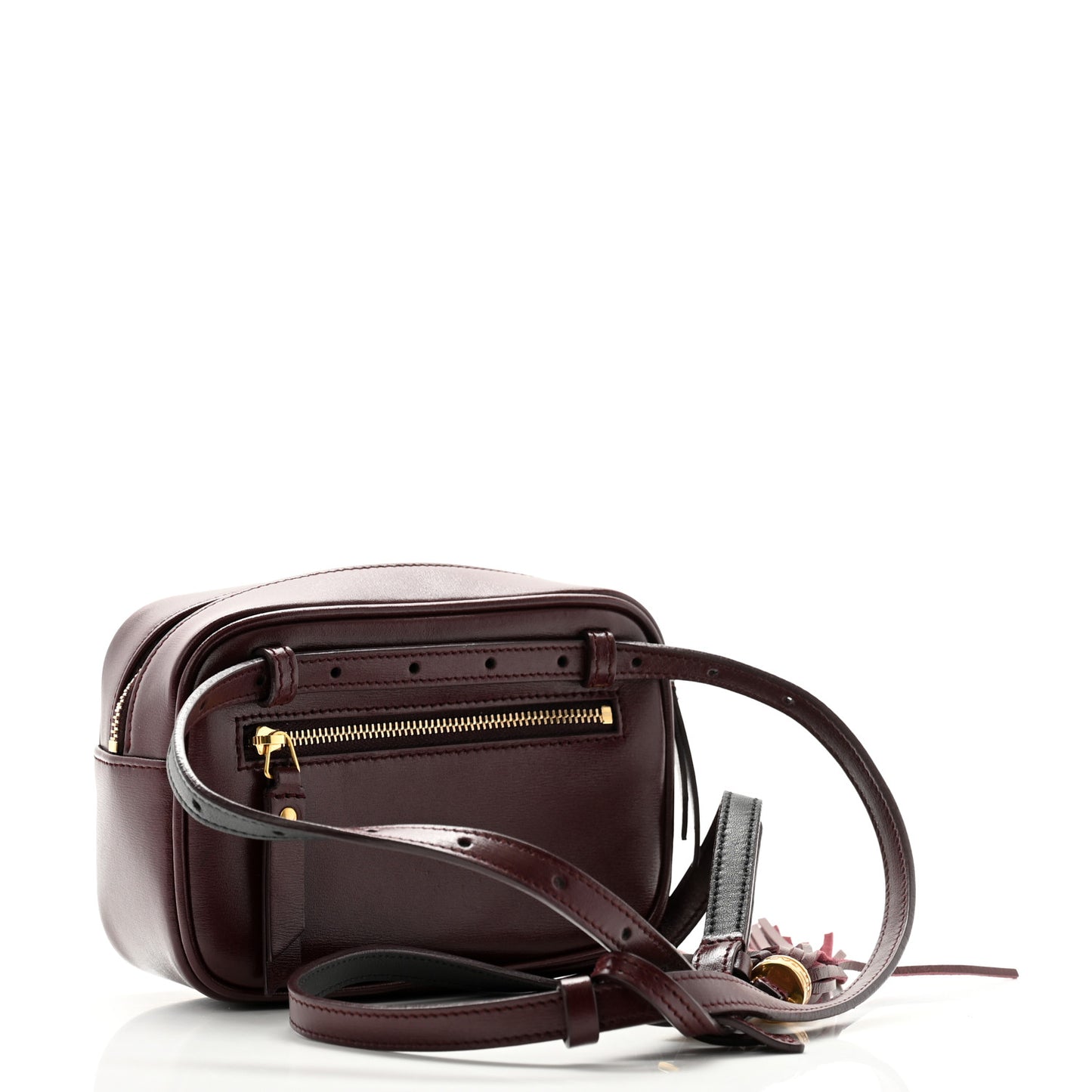 Calfskin Canvas Monogram Lou Belt Bag Natural Dark Legion Red
