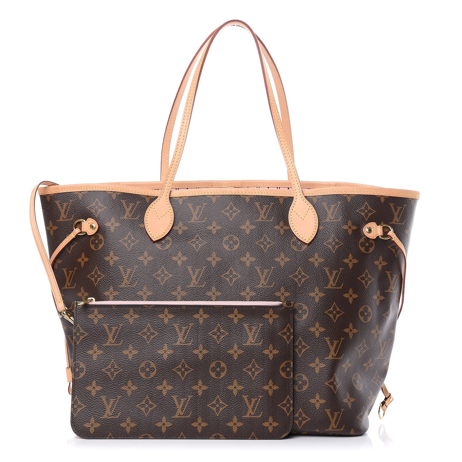 Louis Vuitton Monogram Neo Neverfull MM Rose Ballerine 1 of 15