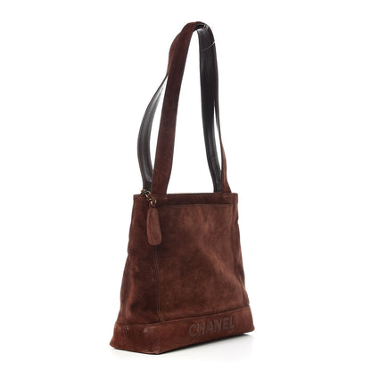 Chanel Suede Shoulder Bag Brown 3 of 16