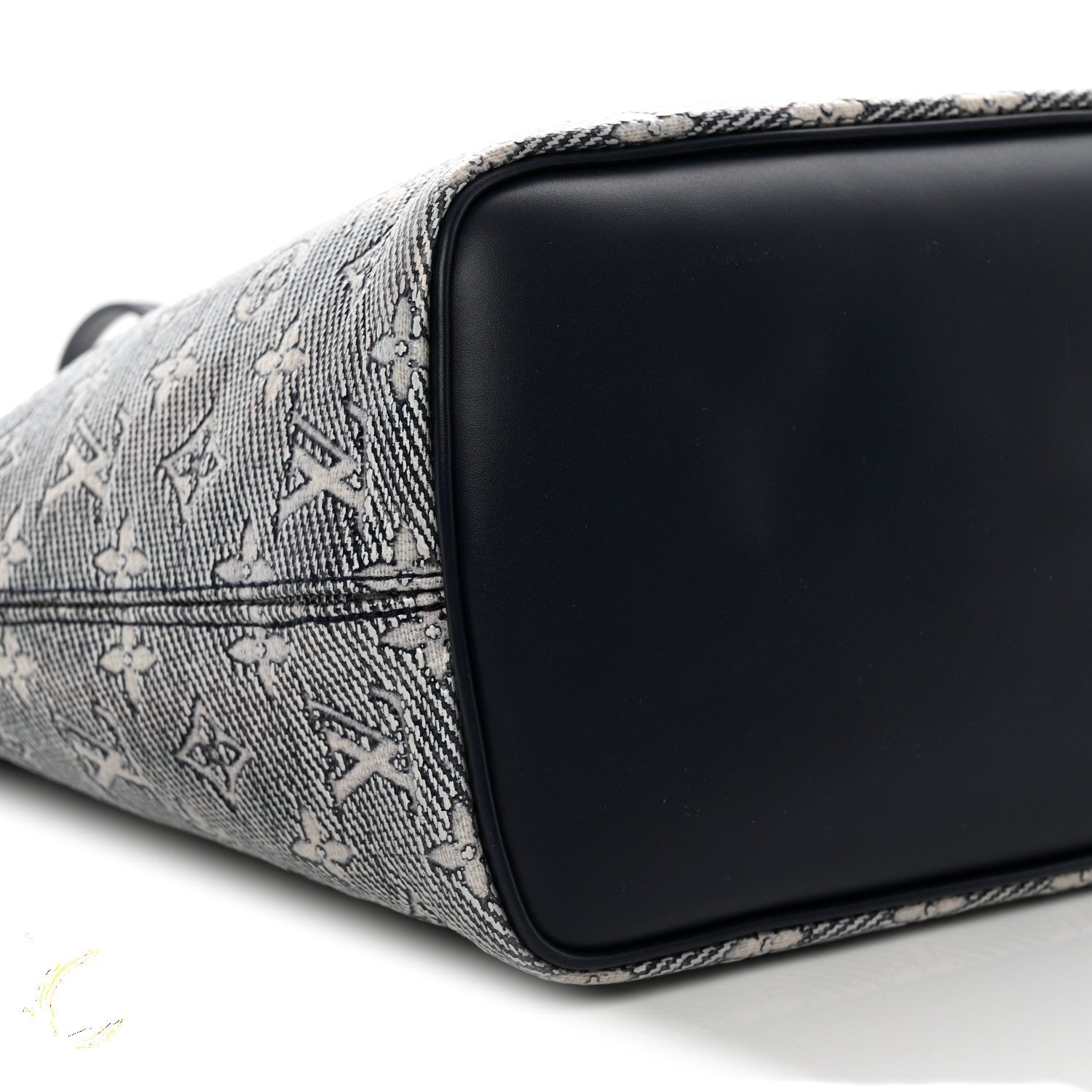 Louis Vuitton Monoglam Neverfull MM Blue 9 of 10
