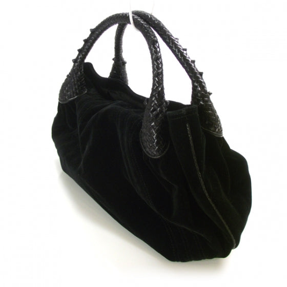 Fendi Velvet Rabbit Fur Wisteria Spy Black 5 of 11