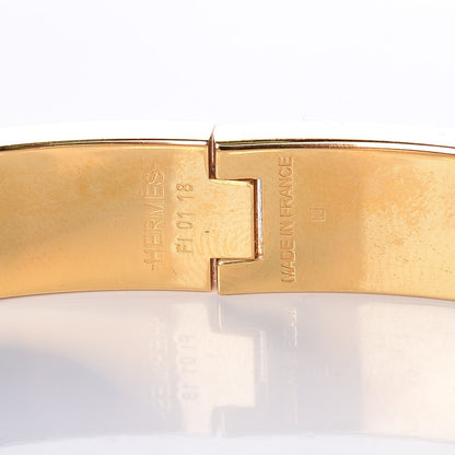 Hermes Enamel Narrow Clic Clac H Bracelet GM White 6 of 6