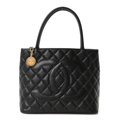Chanel Caviar Quilted Medallion Tote Black 1 of 10