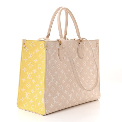 Louis Vuitton Empreinte Monogram Spring In The City Onthego MM Beige Pink Yellow 3 of 10