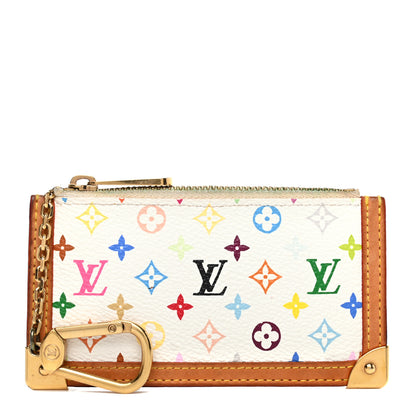 Louis Vuitton Monogram Multicolor Key Pouch White 1 of 9