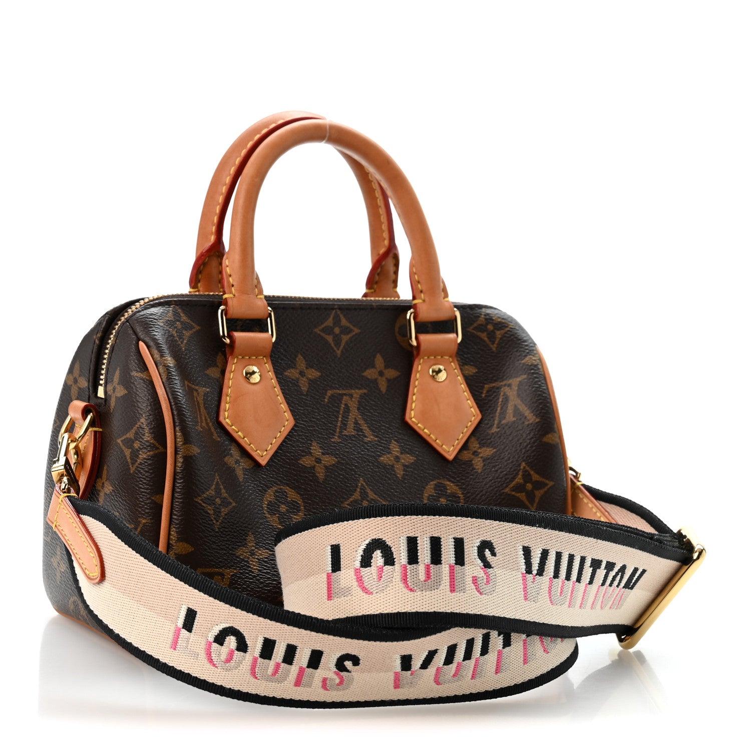 Louis Vuitton Monogram Speedy Bandouliere 20 Black 3 of 13