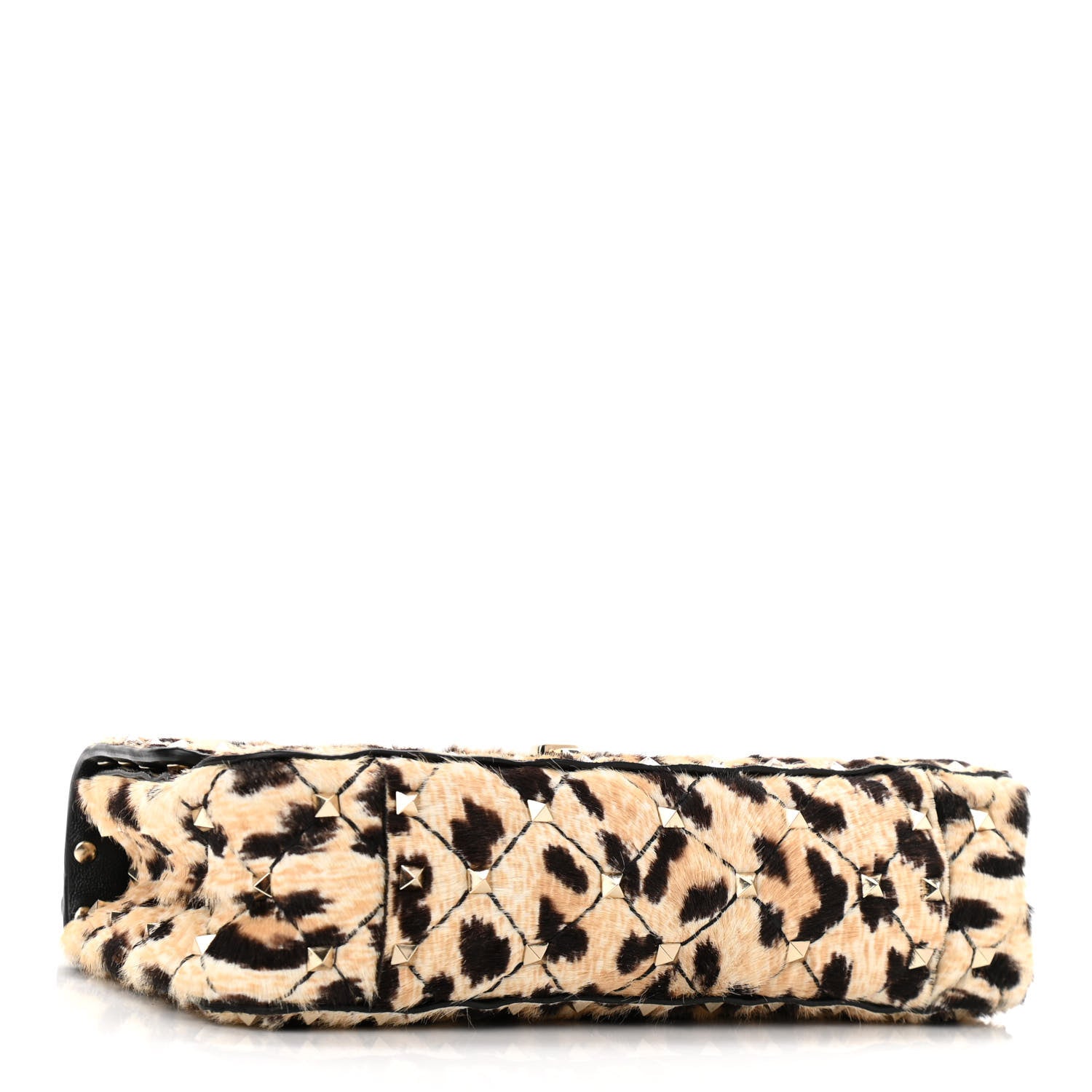 Valentino Garavani Calf Hair Leopard Print Small Rockstud Spike Shoulder Bag 4 of 10