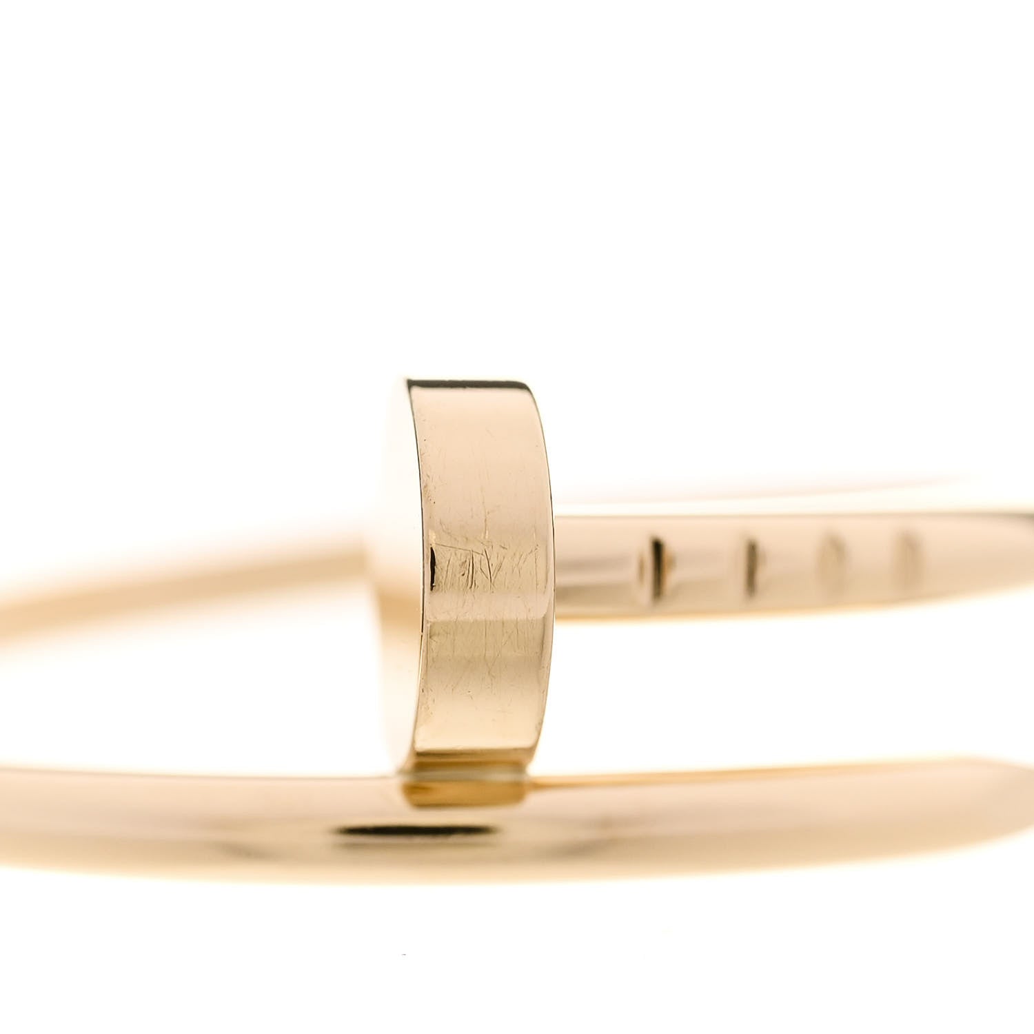 Cartier 18K Yellow Gold Small Juste Un Clou Ring 58 8.25 6 of 7