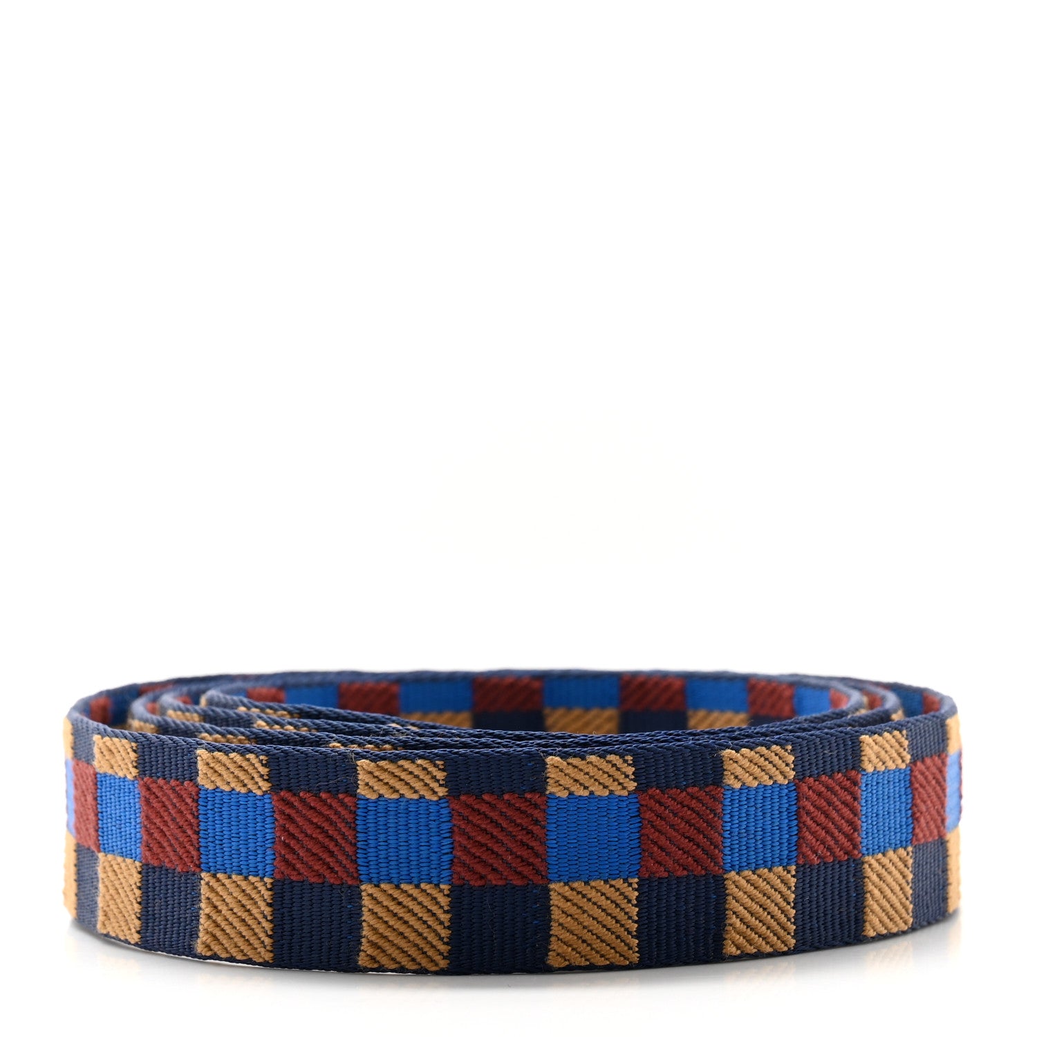 Hermes Toile Swift 25mm Maxi Quadrille Shoulder Strap Bleu Billard Biscuit Rouge H Black 2 of 5