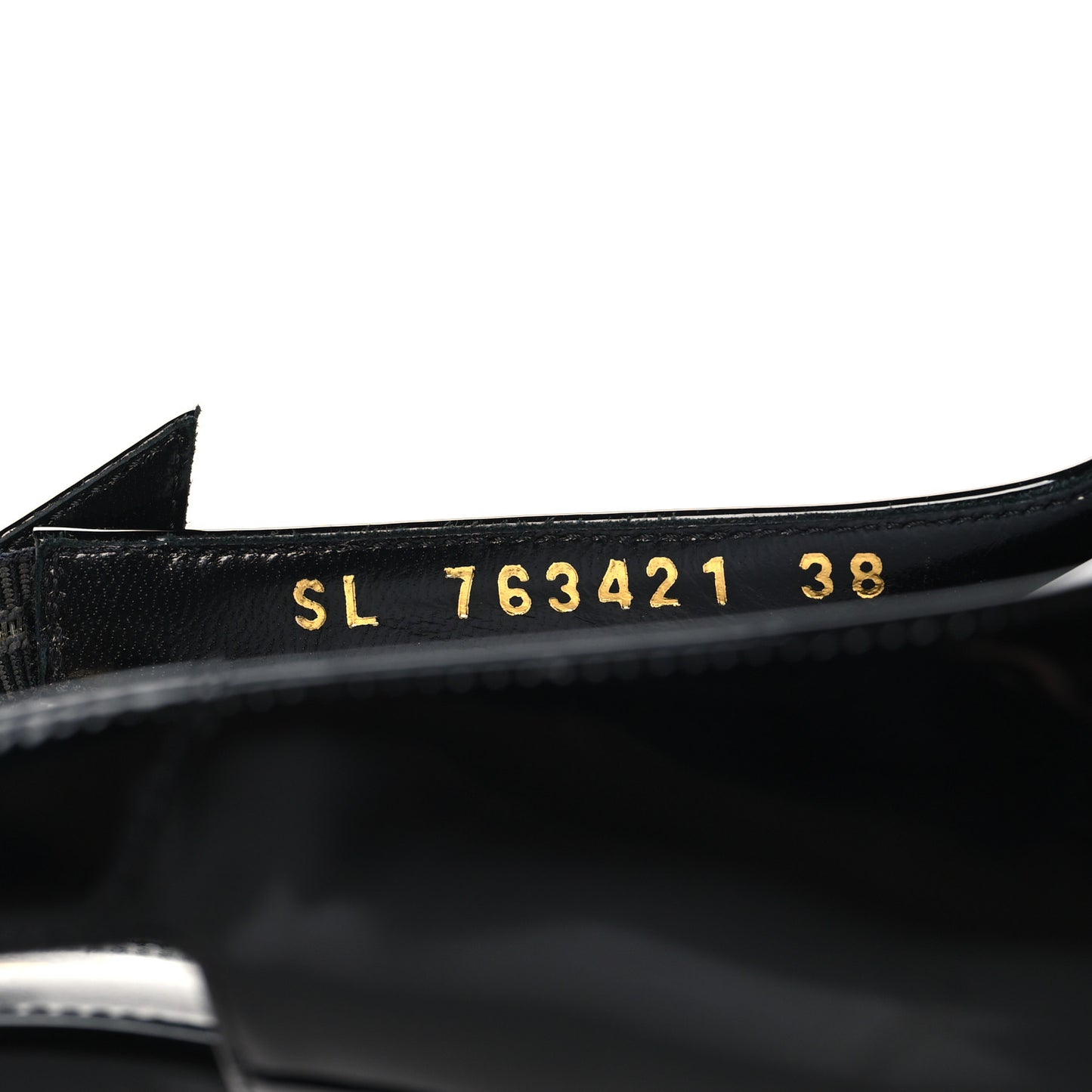 Glazed Calfskin Lee Slingback Pumps 38 Black