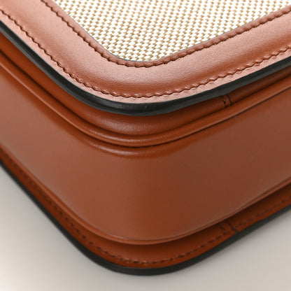 Celine Textile Calfskin Classique Triomphe Bag Natural Tan 7 of 8
