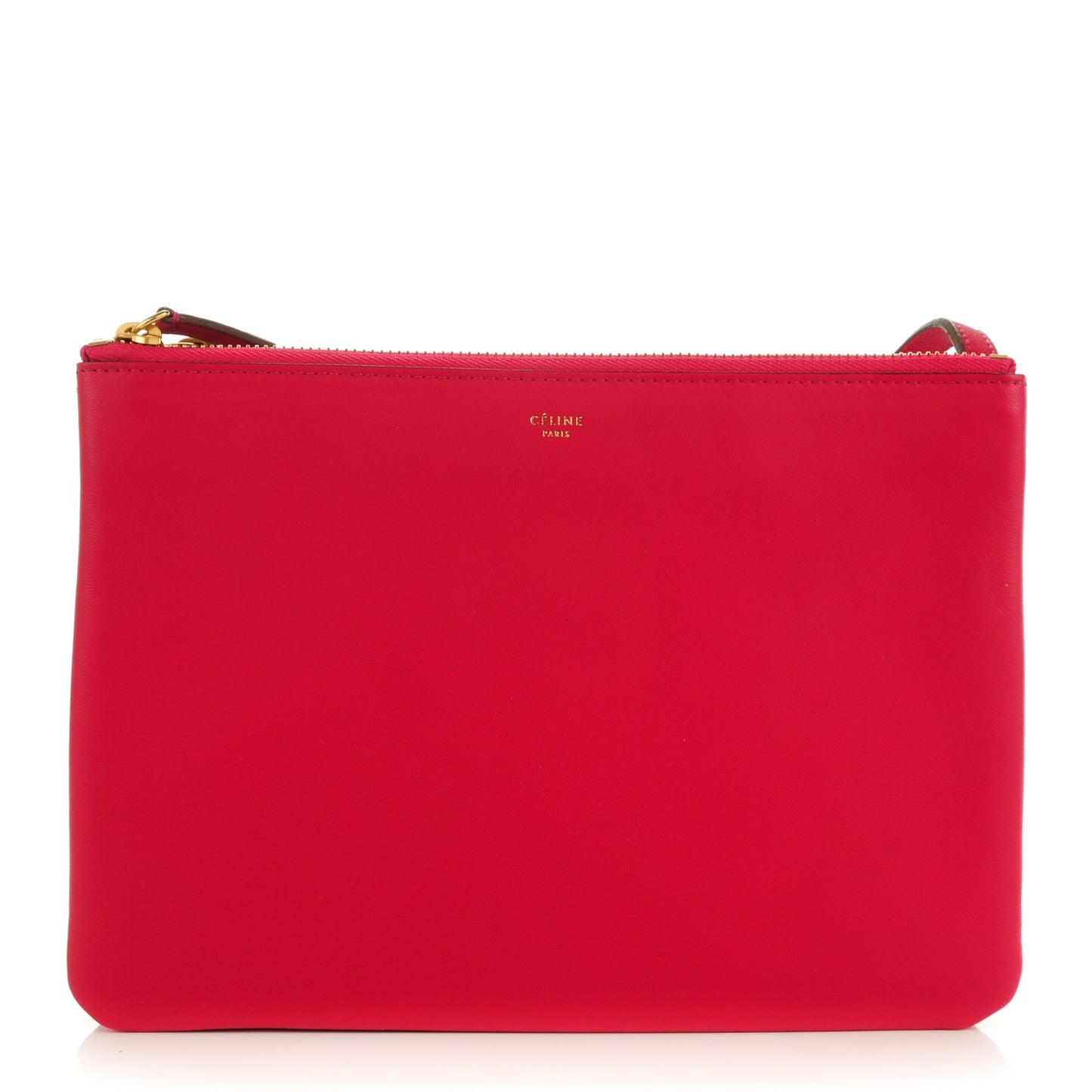 Lambskin Large Trio Crossbody Bag Fuchsia