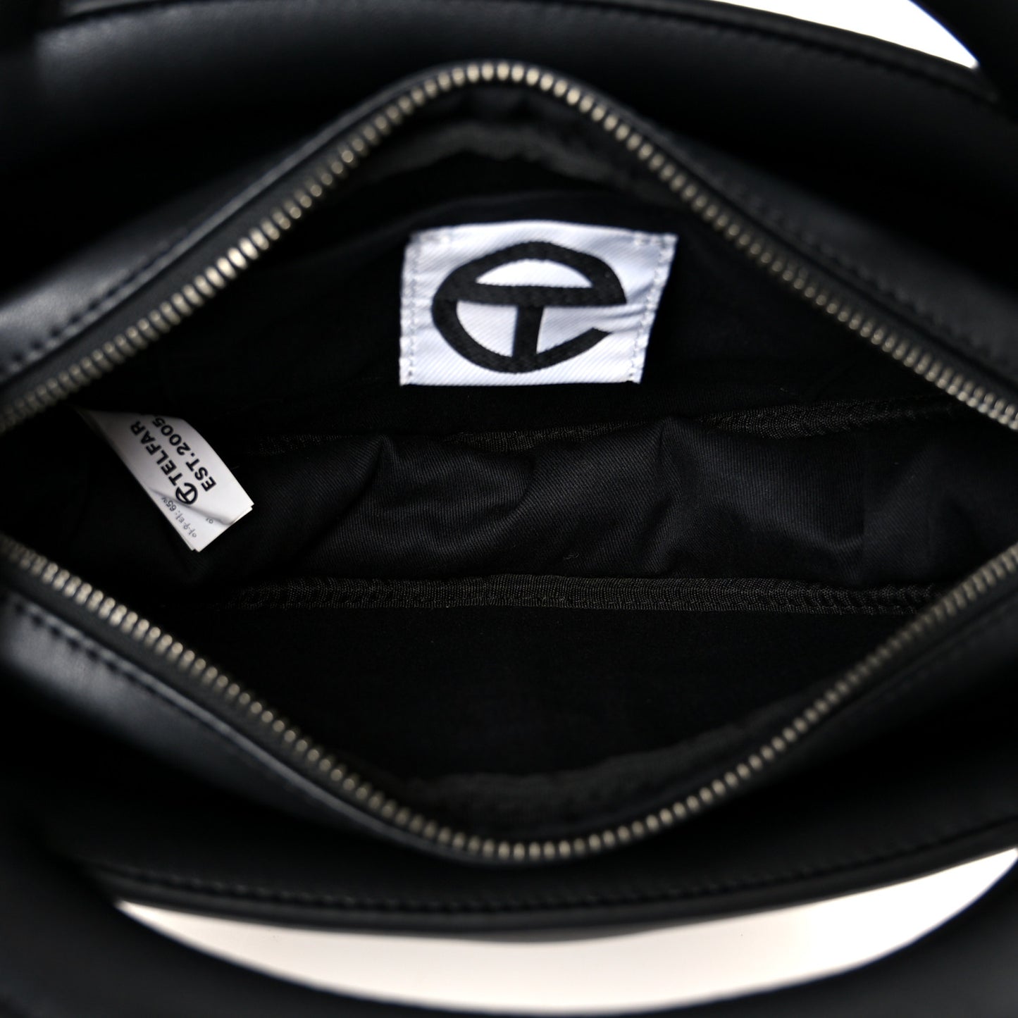 Vegan Leather Round Circle Bag Black