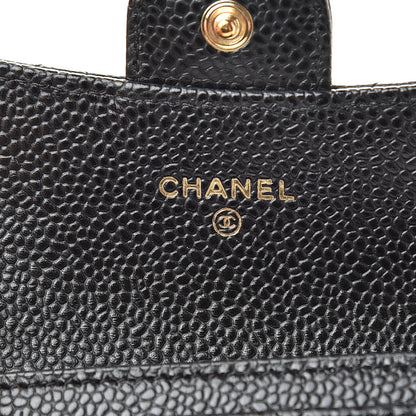Chanel Caviar Quilted Flap Card Holder Black 6 of 9