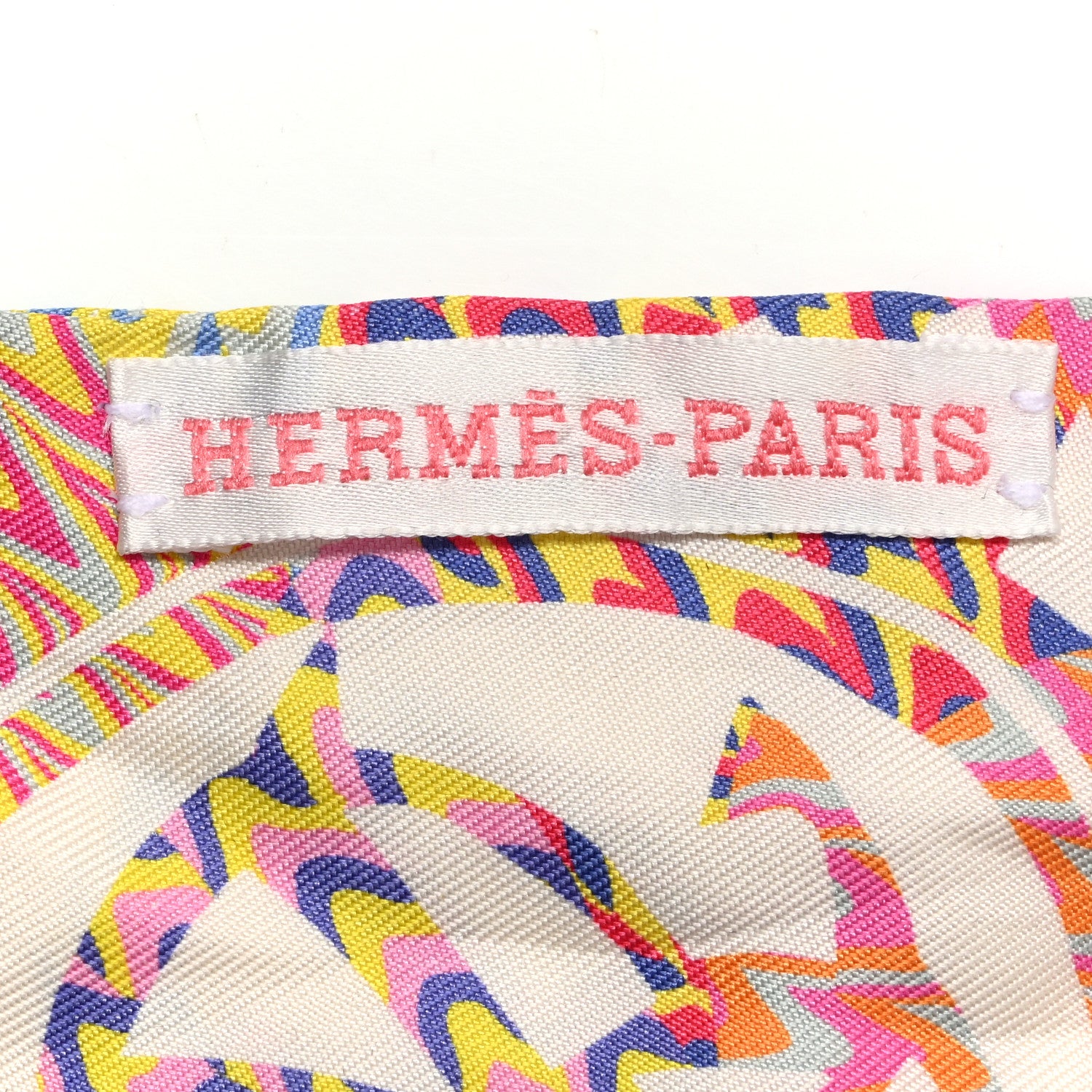 Hermes Silk Ex-Libris Marble Twilly Rose White Bleu 3 of 5
