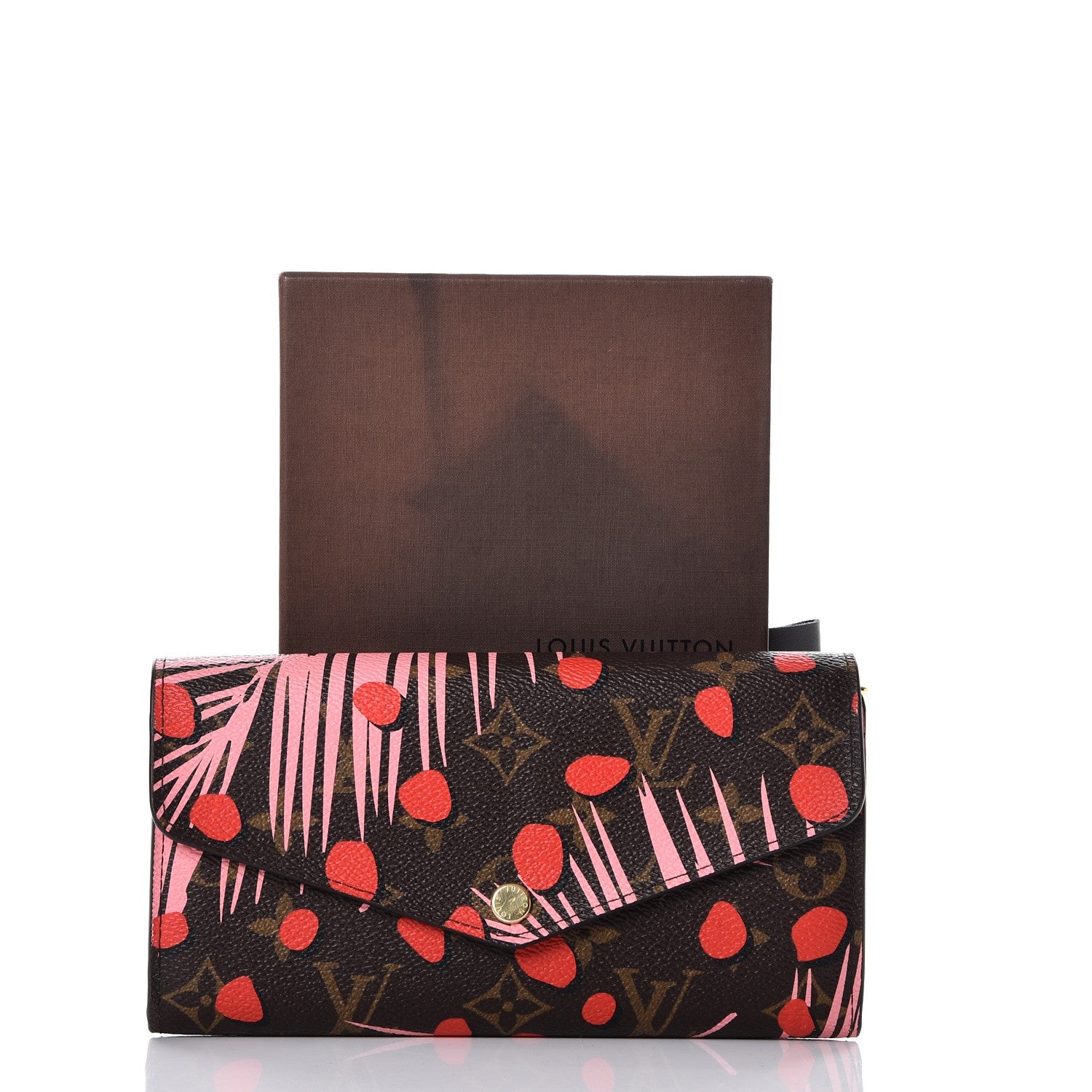 Louis Vuitton Monogram Jungle Dots Sarah Wallet Sugar Pink Poppy 8 of 8