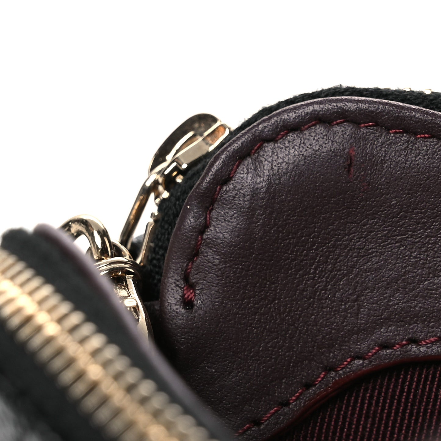 Caviar Quilted Small Clutch With Chain Black