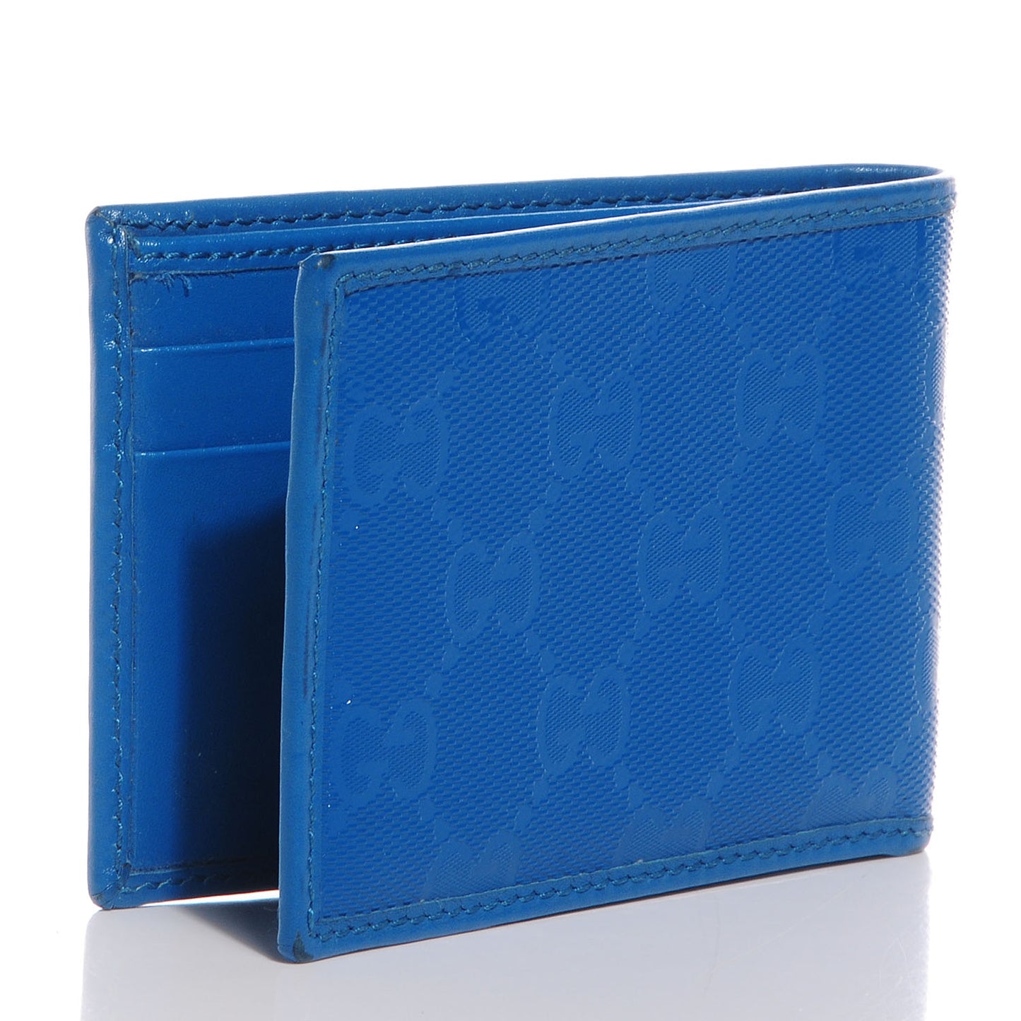 Imprime Monogram Bi-Fold Wallet Riviera Blue
