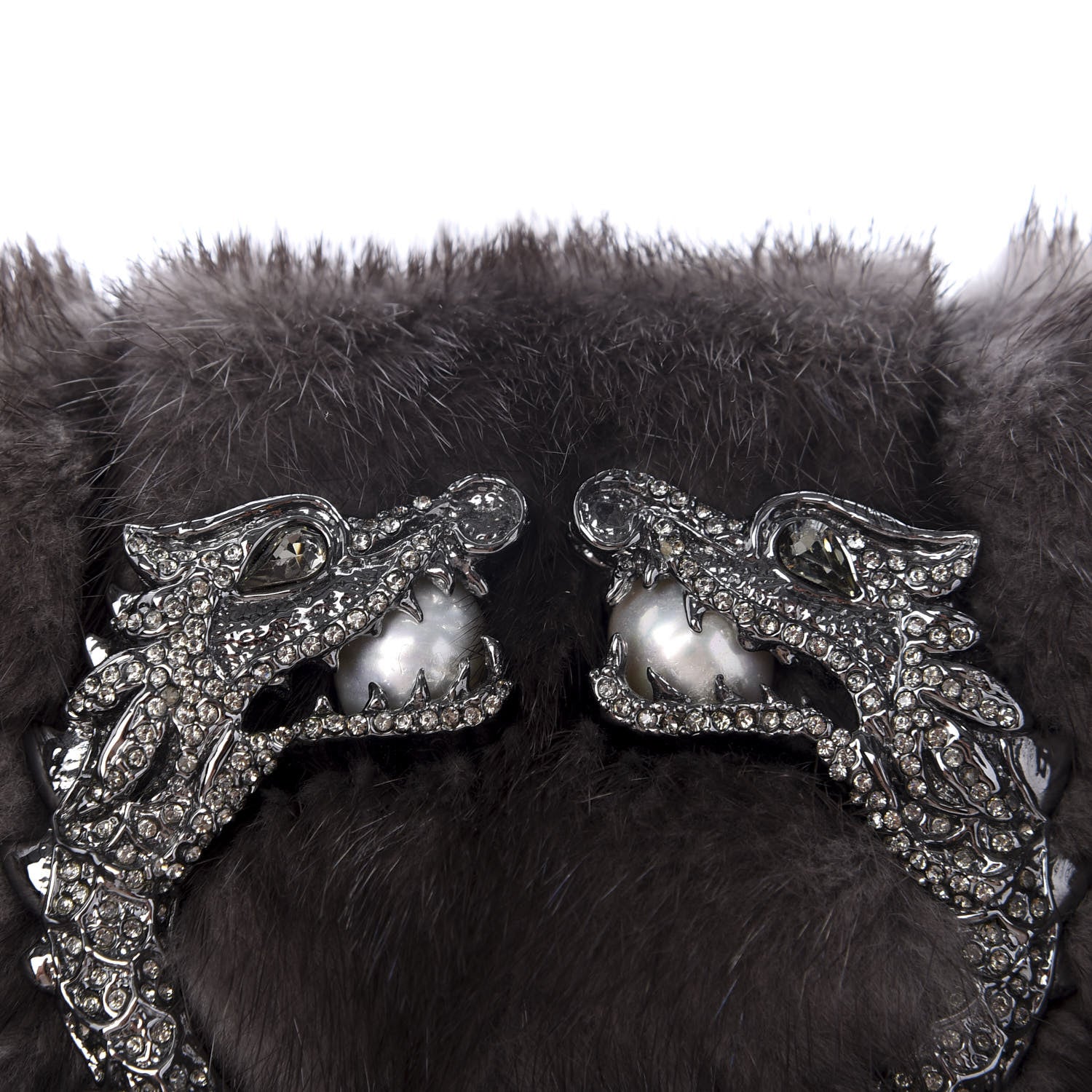 Gucci Mink Jewel Dragon Evening Bag 9 of 9