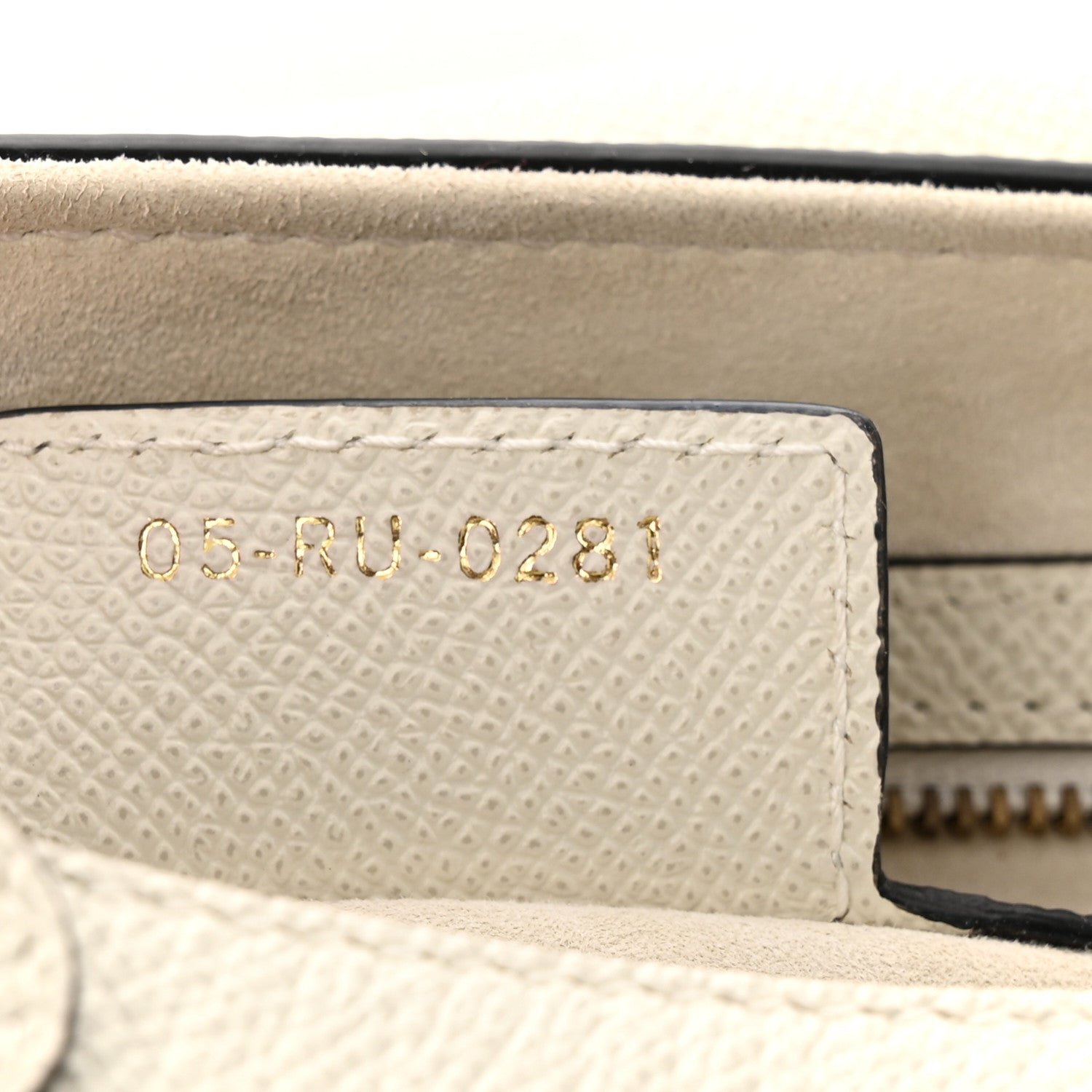 Christian Dior Grained Calfskin Saddle Bag White 7 of 10