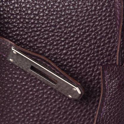 Hermes Togo Birkin 30 Raisin 29 of 31