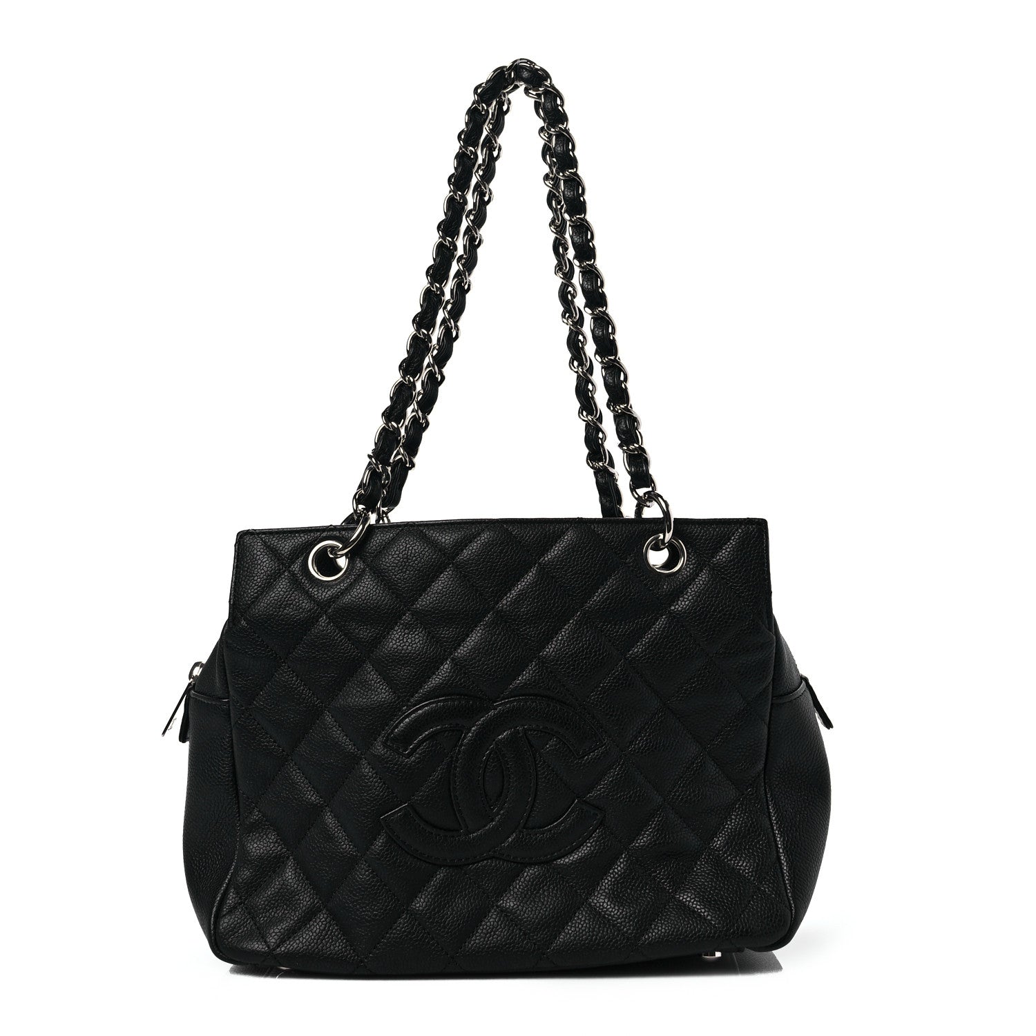 Chanel Caviar Quilted Petit Timeless Tote PTT Black 1 of 7