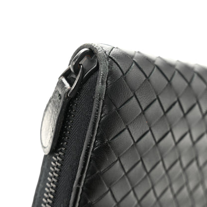 Bottega Veneta Nappa Intrecciato Zip Around Wallet Black 9 of 9