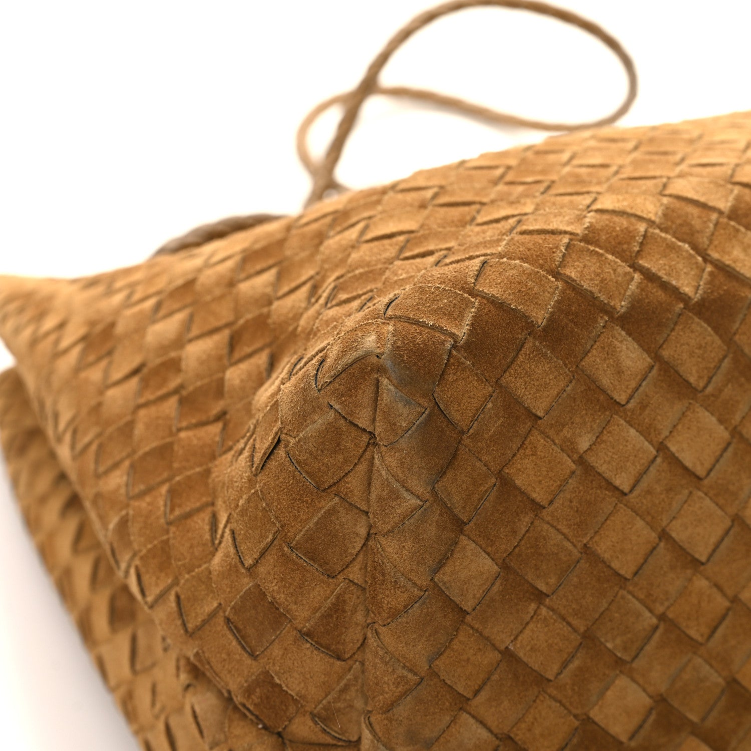 Bottega Veneta Suede Intrecciato Large Andiamo Shoulder Bag Acorn 8 of 11