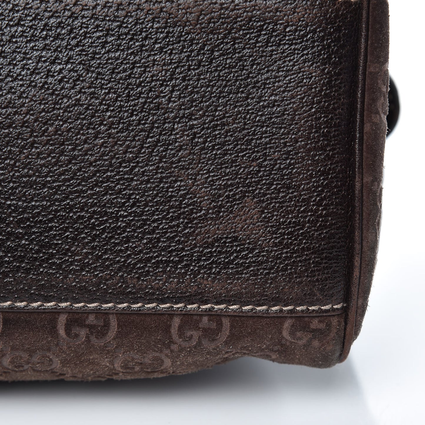 Guccissima Suede Charmy Boston Brown