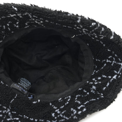 Chanel Faux Fur CC Bucket Hat M Black White 7 of 8