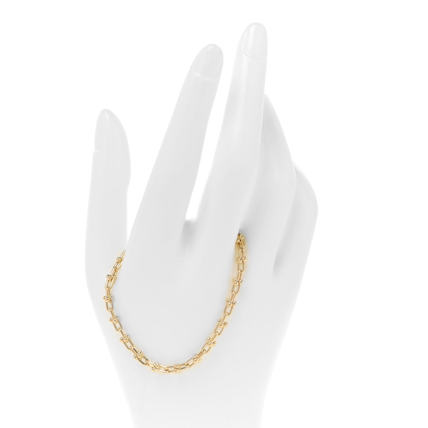 Tiffany 18K Yellow Gold Micro HardWear Link Bracelet 2 of 6