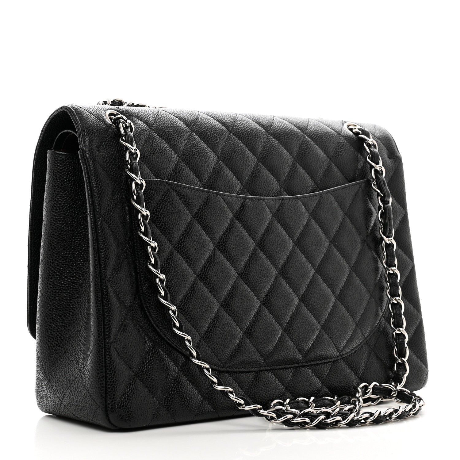 Chanel Caviar Quilted Maxi Double Flap Black 3 of 9