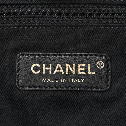 Chanel Mixed Fibers Calfskin Small Deauville Tote Black 6 of 11