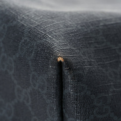 Gucci GG Supreme Monogram Web Handle Vertical Tote Black Grey 9 of 11