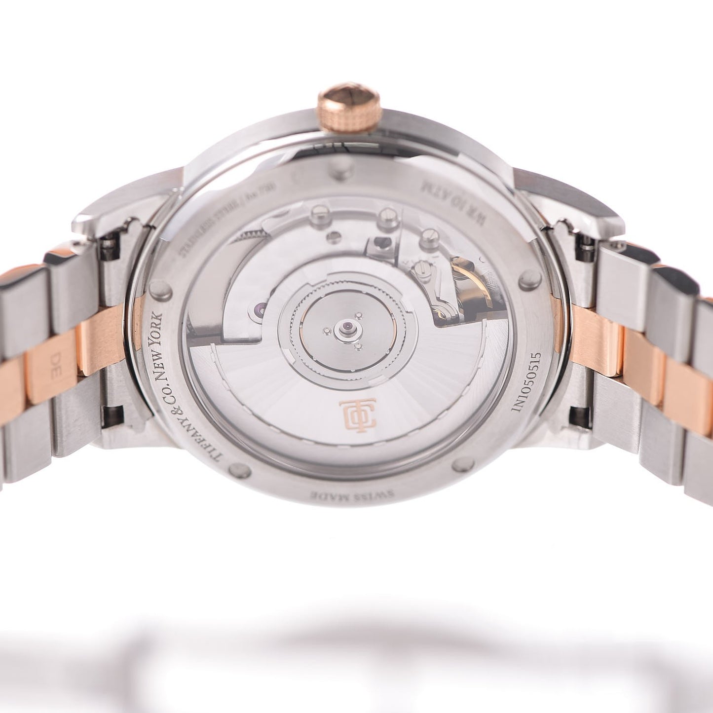 Stainless Steel 18K Rose Gold 34mm CT60 3-Hand Automatic Watch